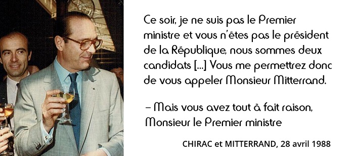 Chirac et Mitterrand