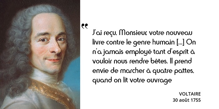 Voltaire Rousseau citation