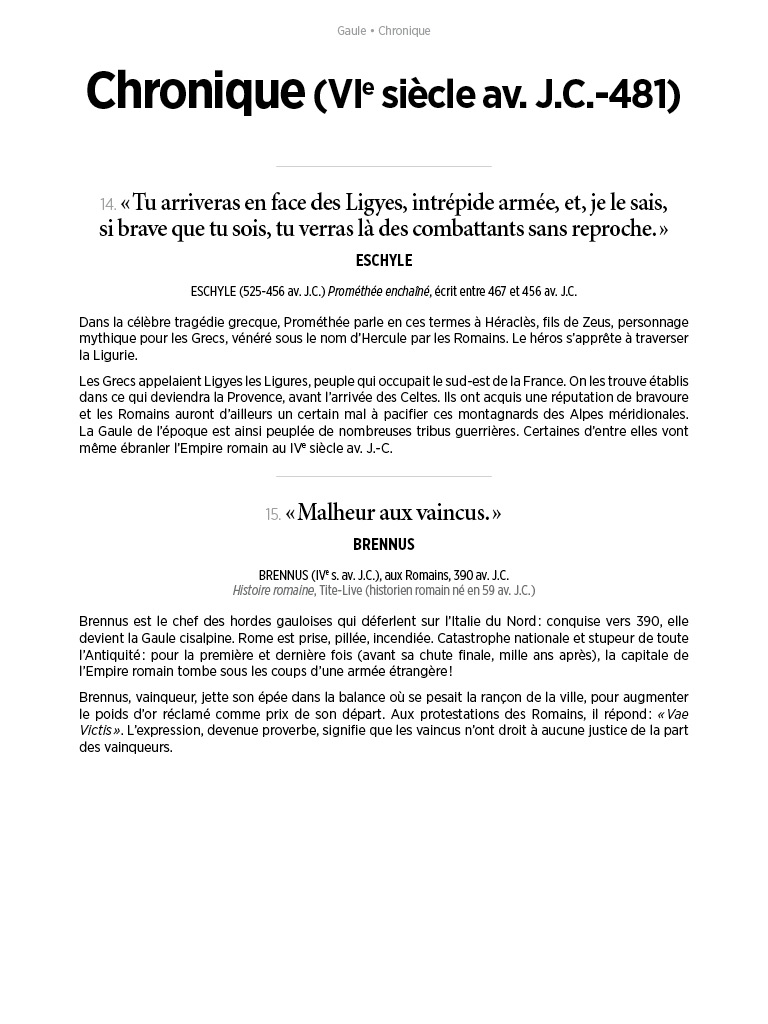 L'Histoire en citations - volume 1 - 10/20