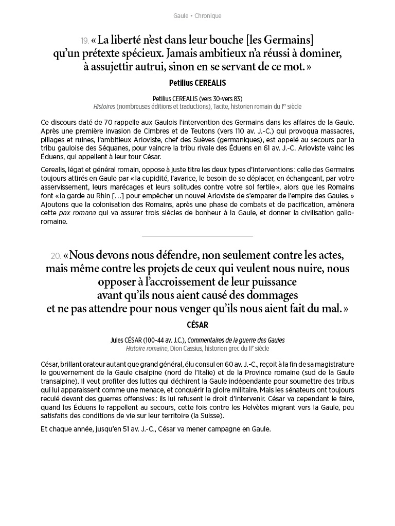 L'Histoire en citations - volume 1 - 12/20