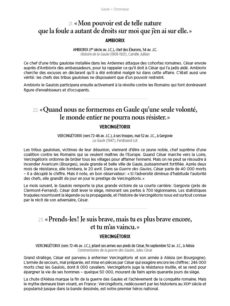 L'Histoire en citations - volume 1 - 13/20