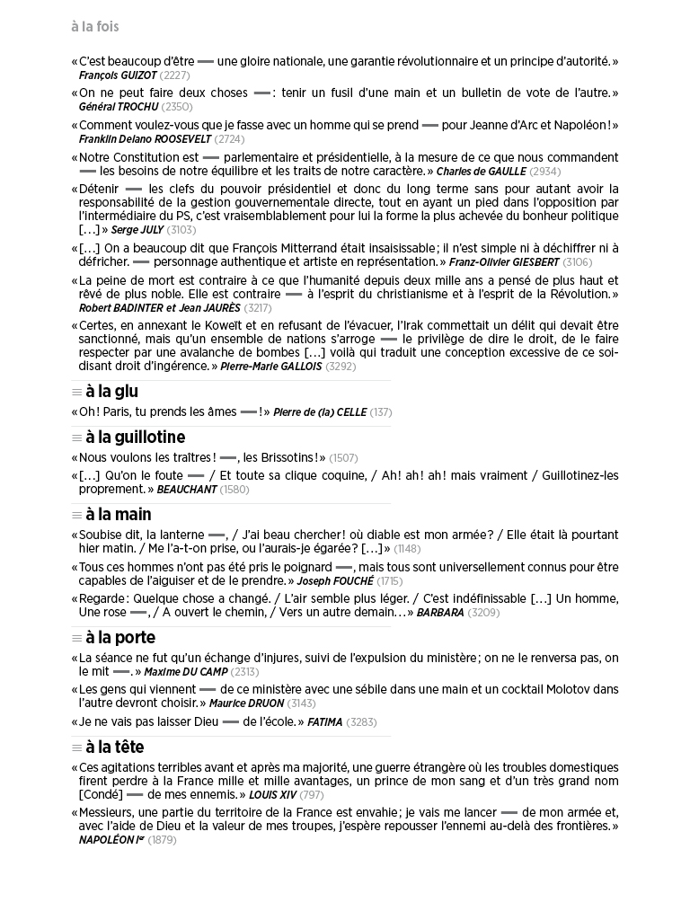 L'Histoire en citations - Dictionnaire - 9/20