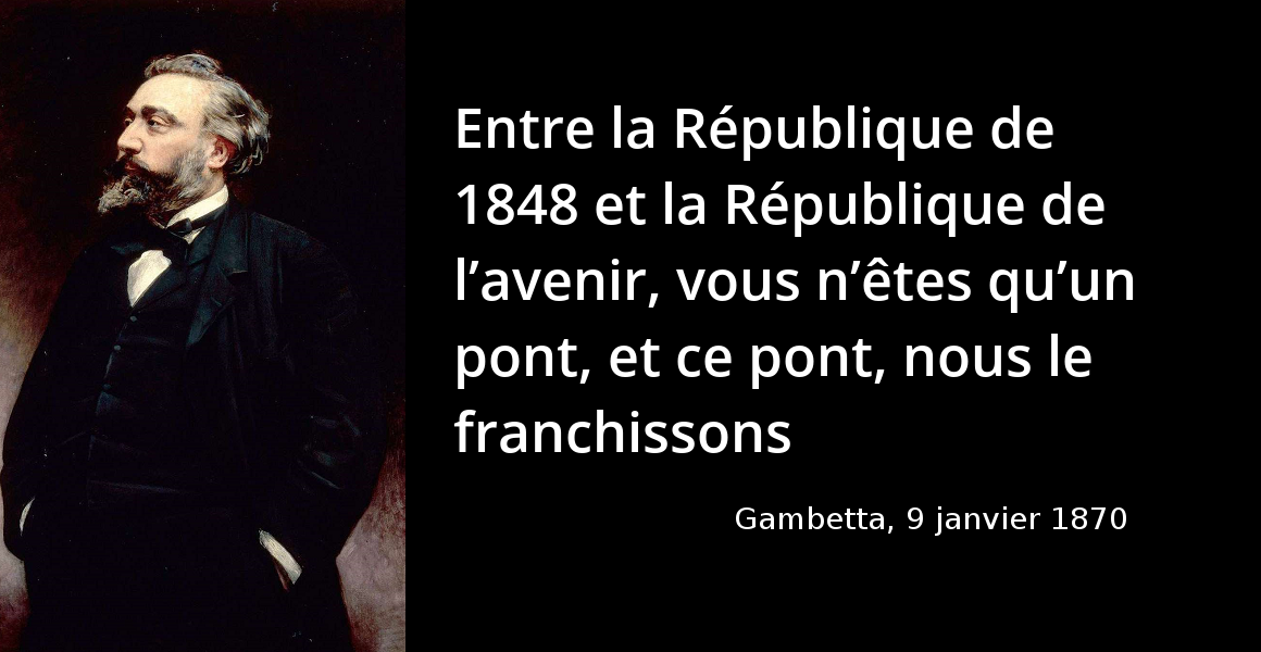 Thiers : « Faisons donc la République, la République honnête, sage ...