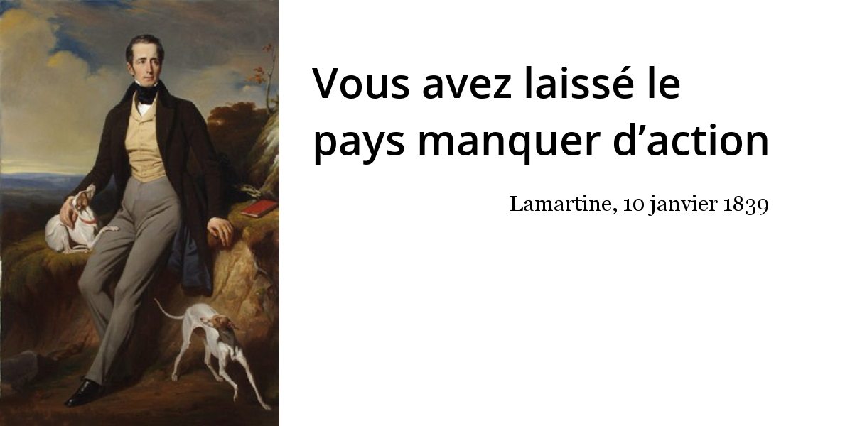 De Lamartine « La France Parlementaire » Alphonse de Lamartine