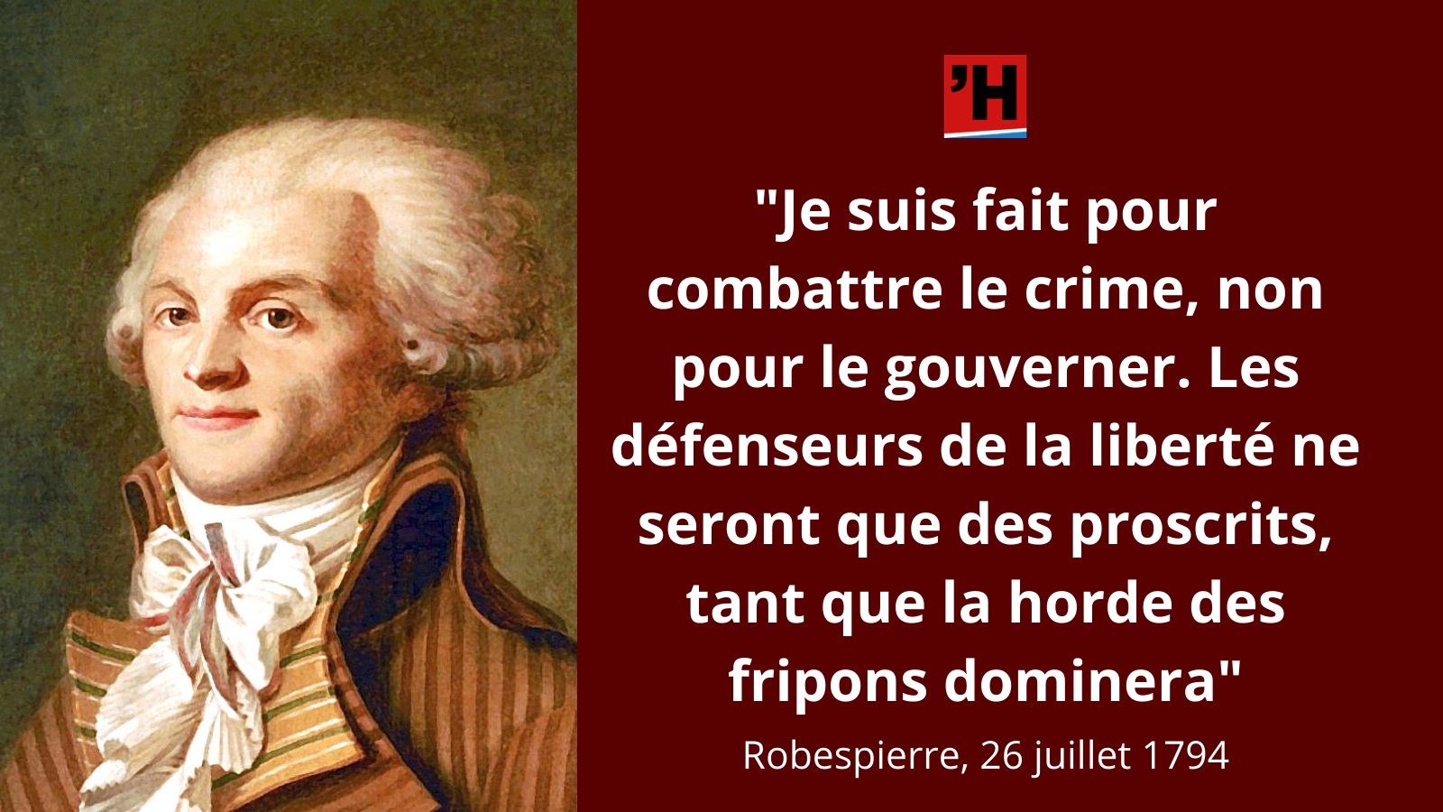 Robespierre « Le peuple français reconnaît l�existence