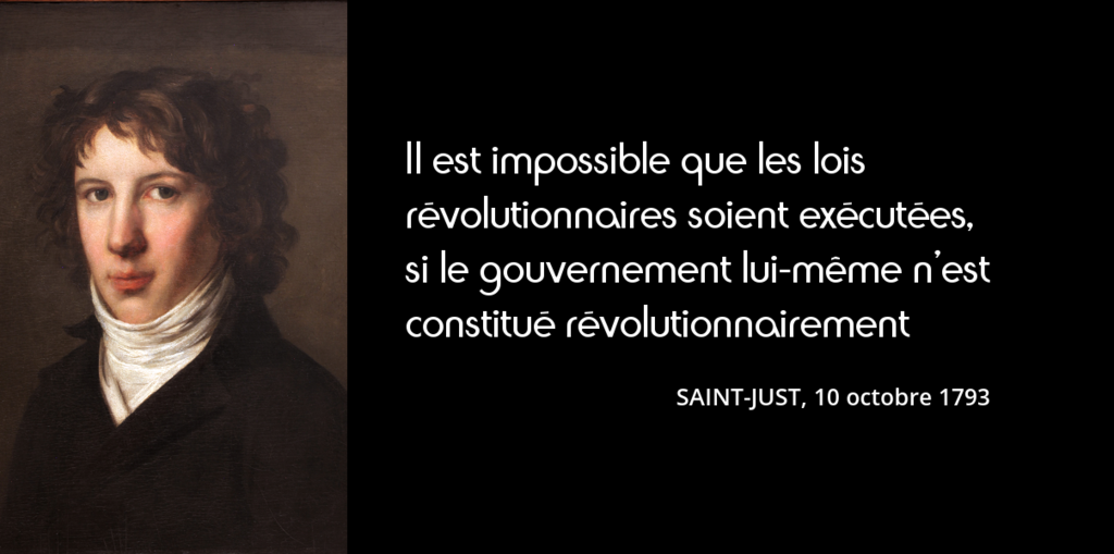 SaintJust « Si vous donnez des terres à tous les