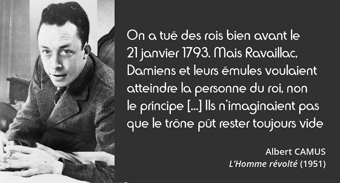 Albert Camus citation louis xvi