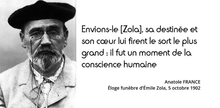 citation dreyfus Zola anatole France