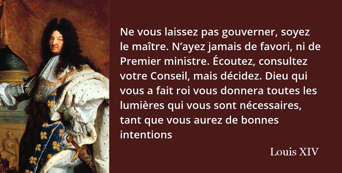 citation louis xiv gouvernement