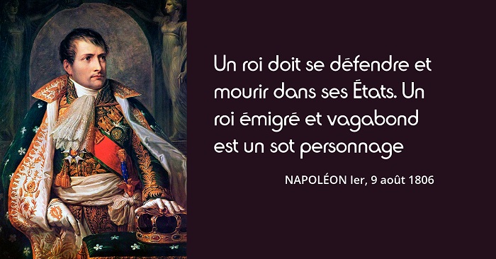 Napoleon citation roi