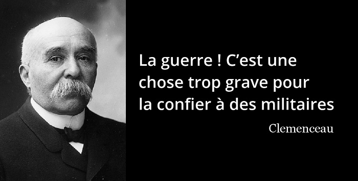 clemenceau citation militaires guerre