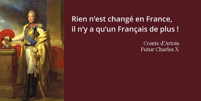 Comte d'Artois citation