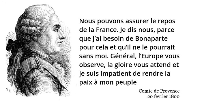 comte de provence citation