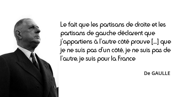 de gaulle citation gauche droite