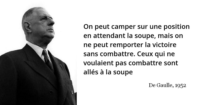 De Gaulle citation soupe