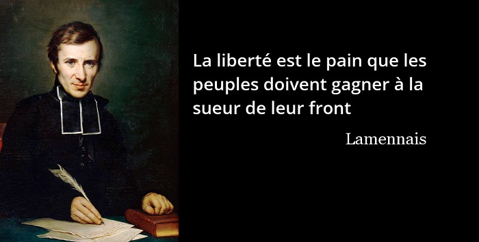 Félicité Robert de Lamennais citation