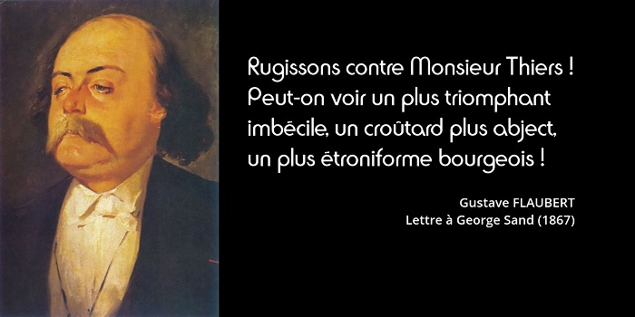 Flaubert citation Thiers