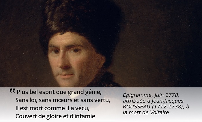 Rousseau citation Voltaire