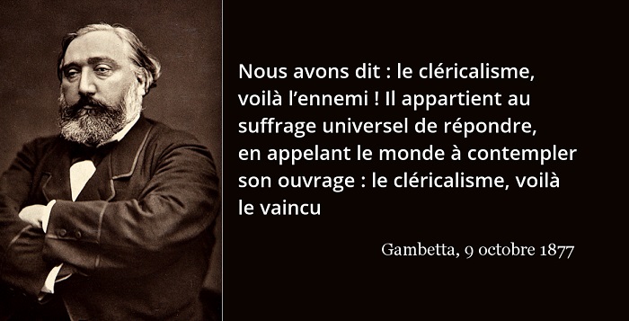 Gambetta citation cléricalisme