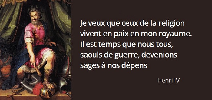 Henri IV citation guerre religion