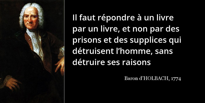 Baron d’Holbach citation