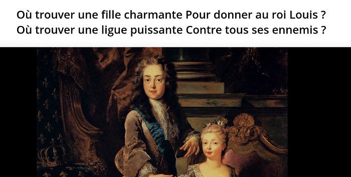 Louis XV citation mariage chanson