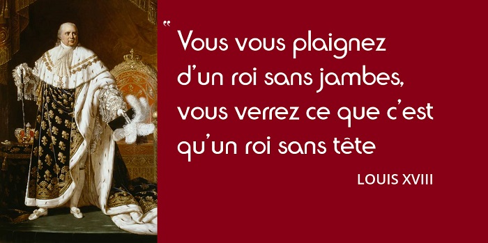 Louis XVIII citation