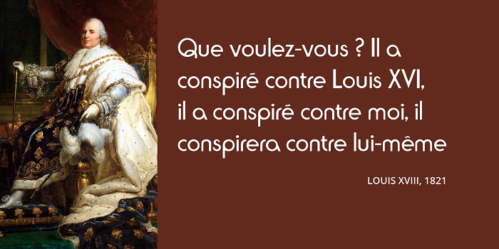 Louis XVIII citation