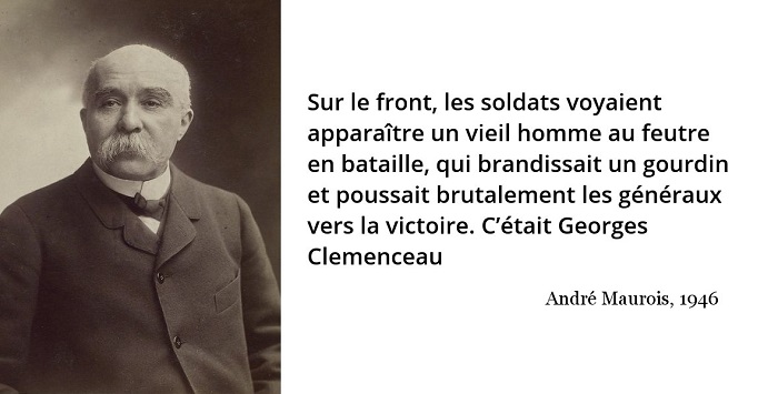 Maurois citation clemenceau guerre