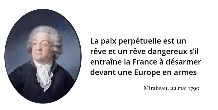 Mirabeau guerre révolution citation