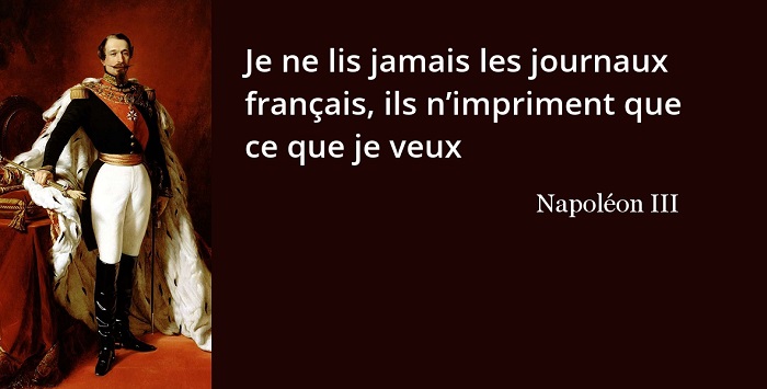 napoléon iii citation presse
