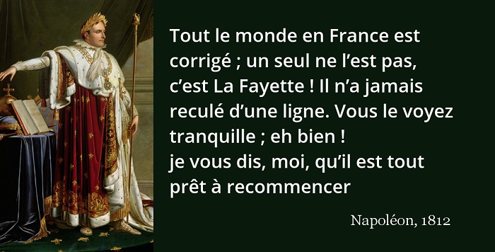 napoleon la fayette citation