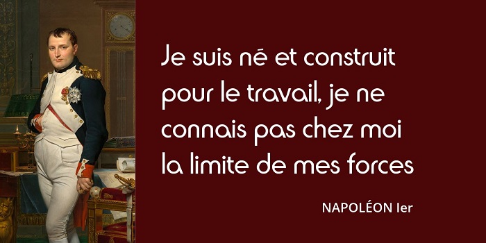 Napoléon Ier citation travail