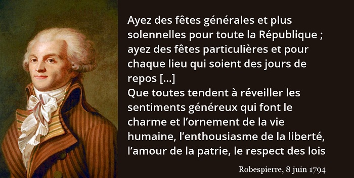 robespierre citation etre supreme