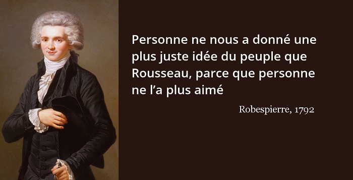 robespierre citation rousseau