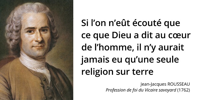 Rousseau citation dieu