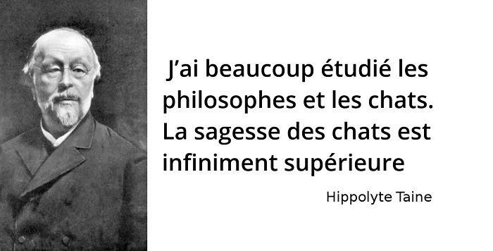 Hippolyte Taine citation chat