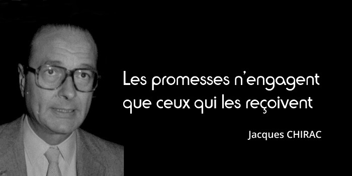 chirac promesses citation