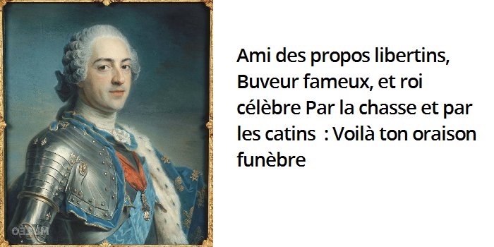 louis xv oraison chanson