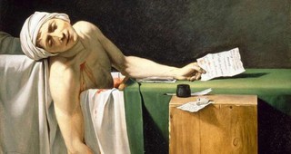 Épitaphe sur la tombe de Marat Ici repose Marat, l'Ami du Peuple, assassiné par les ennemis du peuple, le 13 juillet 1793