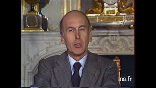 Valéry Giscard d'Estaing : « Ne nous laissons pas accabler par les rhumatismes de l'histoire. »